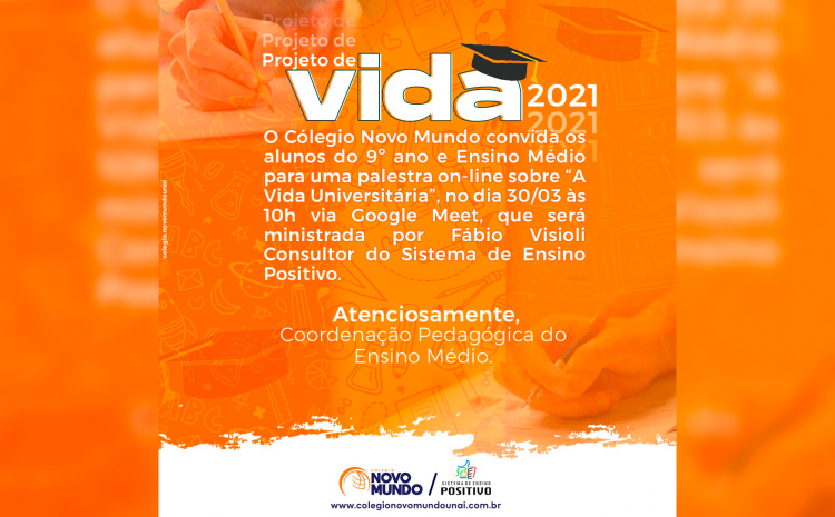  PROJETO DE VIDA 2021